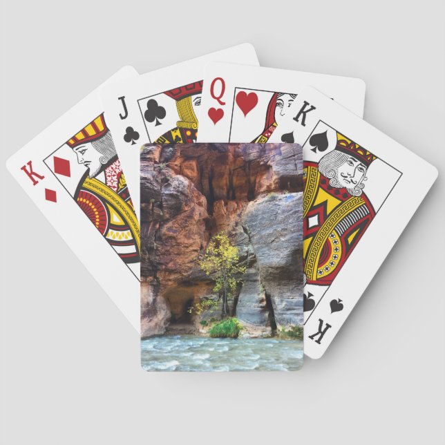 Baraja De Cartas Parque nacional de Zion, las estrechas (Reverso)