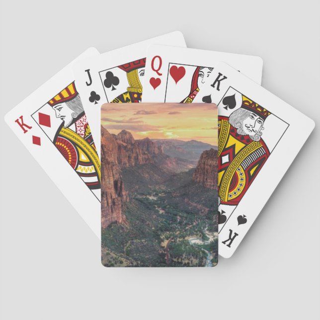 Baraja De Cartas Parque nacional del barranco de Zion (Reverso)