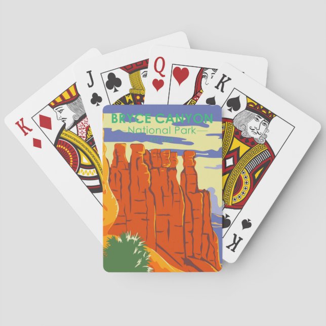 Baraja De Cartas Parque nacional del Cañón de Bryce (Reverso)