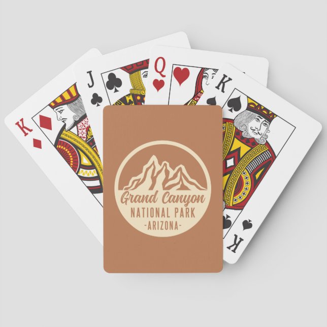 Baraja De Cartas Parque nacional del Gran Cañón, Arizona (Reverso)