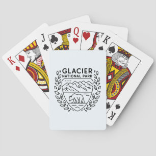 Baraja De Cartas Parque nacional Glacier Emblem