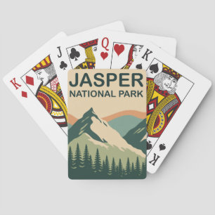 Baraja De Cartas Parque Nacional Jasper Canadá Arte Escénico de la 