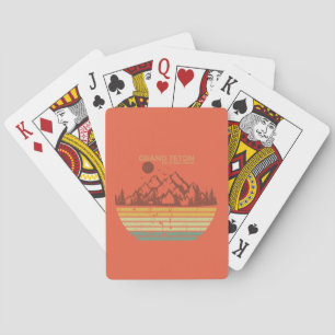 Baraja De Cartas Parque Nacional montañas Grand Teton Wyoming