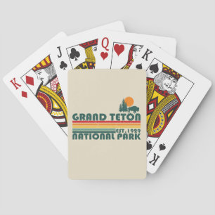 Baraja De Cartas Parque Nacional montañas Grand Teton Wyoming