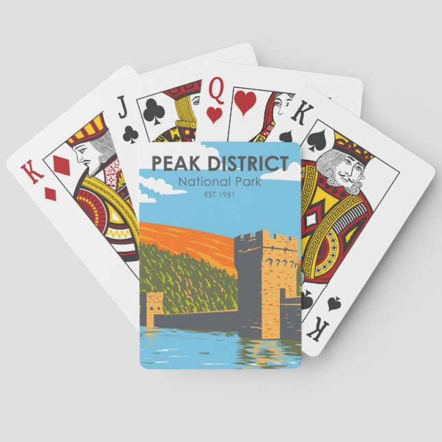 Baraja De Cartas Parque nacional Peak District (Reverso)