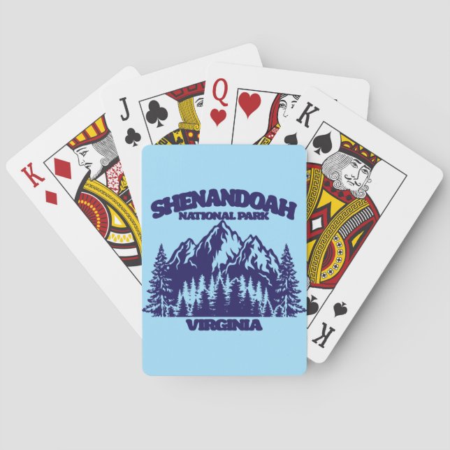 Baraja De Cartas Parque nacional Shenandoah (Reverso)