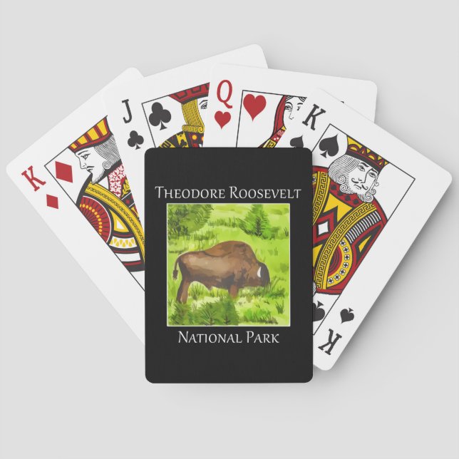 Baraja De Cartas Parque nacional Theodore Roosevelt (Reverso)