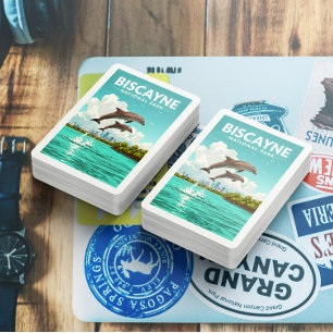 Baraja De Cartas Parque nacional Vintage Biscayne