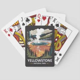 Baraja De Cartas Parque nacional Yellowstone Primavera caliente