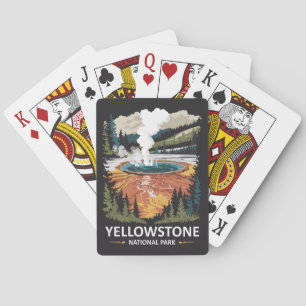 Baraja De Cartas Parque nacional Yellowstone Primavera caliente
