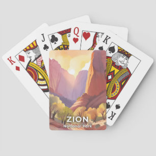 Baraja De Cartas Parque Nacional Zion   Aquarela de Viaje