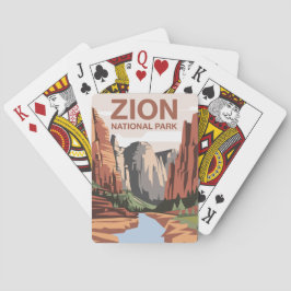 Baraja De Cartas Parque nacional Zion Viajes Arte