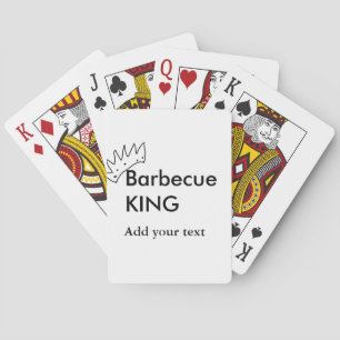 Baraja De Cartas Parrillada king add name men texto panadería de co