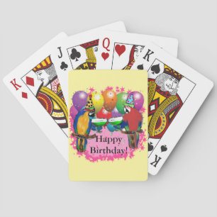 BARAJA DE CARTAS PARROS DE CUMPLEAÑOS
