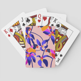 Baraja De Cartas Parrotos Vintage rosados: Ilustracion exótico sin