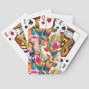 Baraja De Cartas Parrots & Palm Leaves