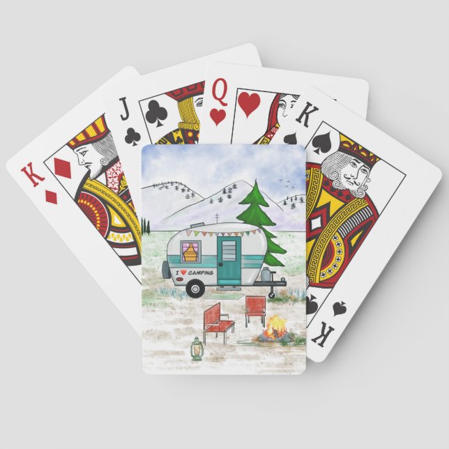 Baraja De Cartas Partidas de juego en el campo (Reverso)