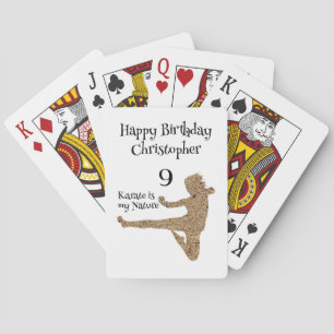 Baraja De Cartas Partido de cumpleaños del Karate de Artes Marciale