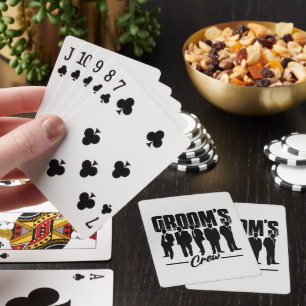 Baraja De Cartas Partido de solteros Groomsmen de Groom