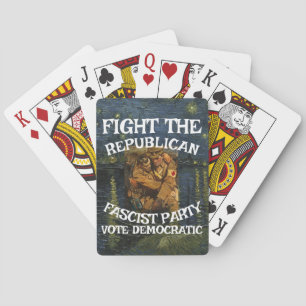 BARAJA DE CARTAS PARTIDO DEMOCRÁTICO FW FV HG LIBERTAD IGUALDAD LIB
