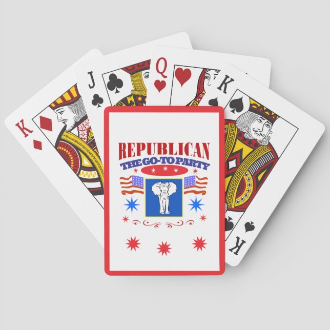 Baraja De Cartas partido super republicano (Reverso)