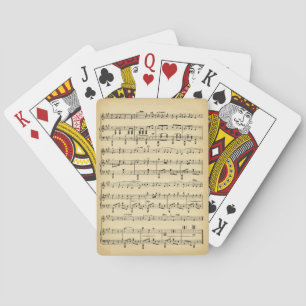 Baraja De Cartas Partitura antigua