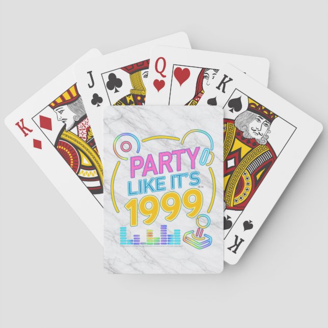 Baraja De Cartas Party Like It’s 1999®™ – Neon Soundtrack (Reverso)