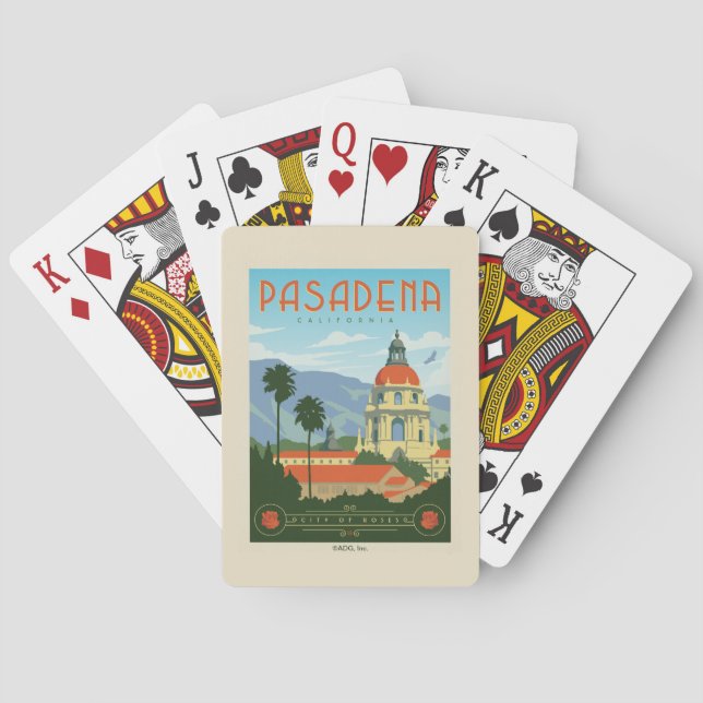 Baraja De Cartas Pasadena, CA (Reverso)