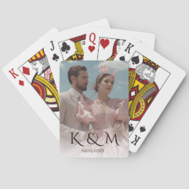 Baraja De Cartas Pasado elegante pastel imagen Boda 