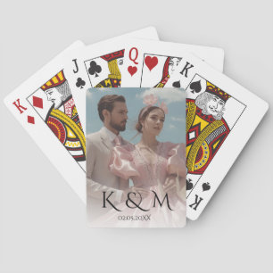 Baraja De Cartas Pasado elegante pastel imagen Boda 