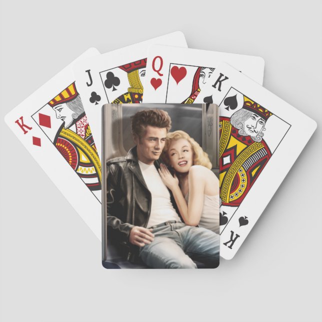 Baraja De Cartas Pasajeros en metro (Reverso)