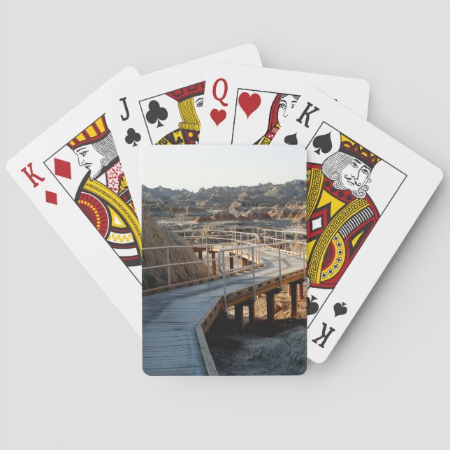 Baraja De Cartas Pasarela del Parque Nacional Badlands (Reverso)