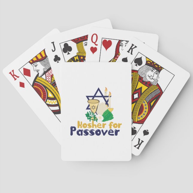 Baraja De Cartas Pascua de Kosher 4 (Reverso)