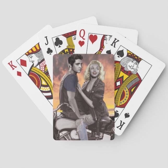 Baraja De Cartas Paseo de la puesta del sol (Reverso)