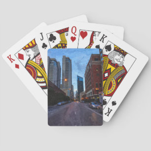Baraja De Cartas Paseo nocturno por Chicago