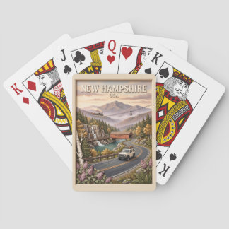 Baraja De Cartas Paseo por carretera de Nueva Hampshire Paisaje mon