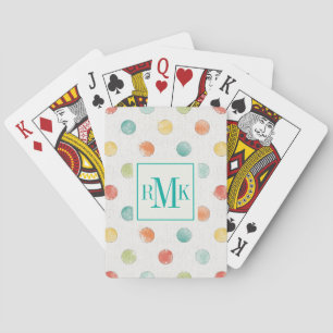 Baraja De Cartas Paso pensativo de las mariposas del monograma el  