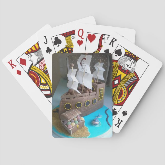 Baraja De Cartas Pastel de barco 1 (Reverso)