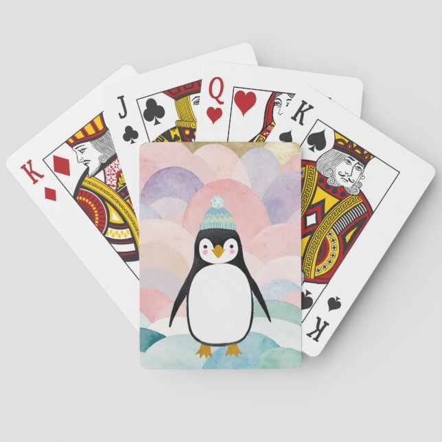 Baraja De Cartas Pastel Penguin Peak (Reverso)