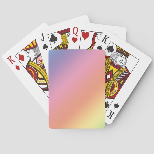 Baraja De Cartas Pastel Rainbow Playing Cards (Reverso)
