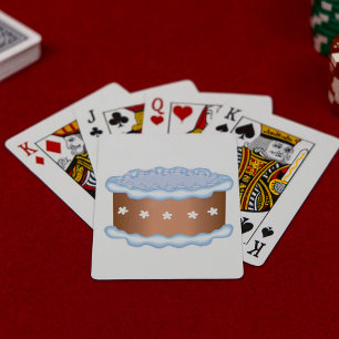 Baraja De Cartas Pastelería de Torta Azuleada