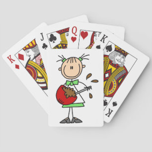 Baraja De Cartas Pastelero de figuras de palitos mezclando masa