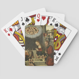 Baraja De Cartas Pastores Adorando al Niño Jesús por Cranach