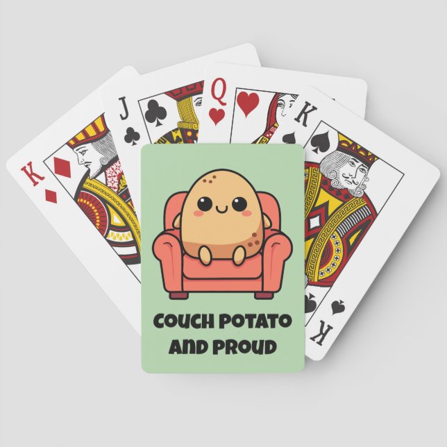 Baraja De Cartas Patata de Sofá y Orgullosa (Reverso)