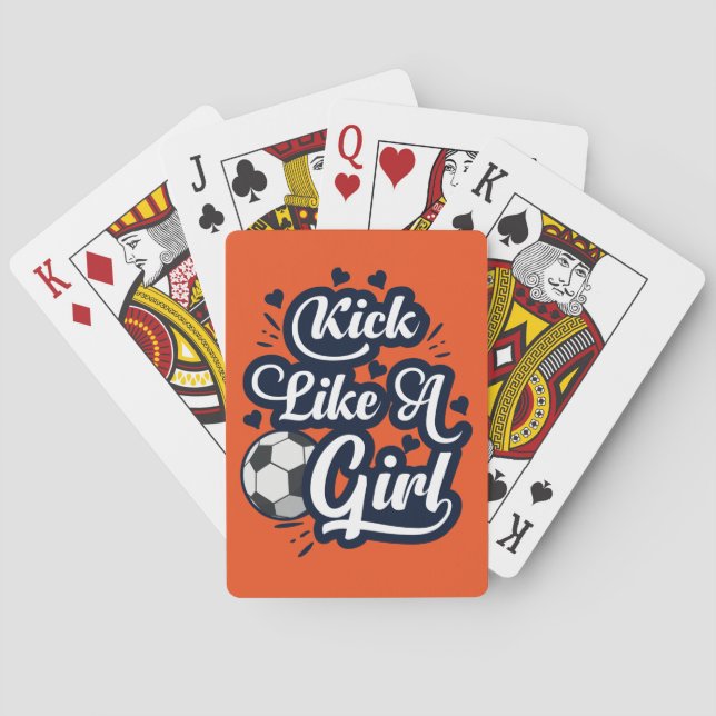 Baraja De Cartas Patea Como Una Chica (Reverso)