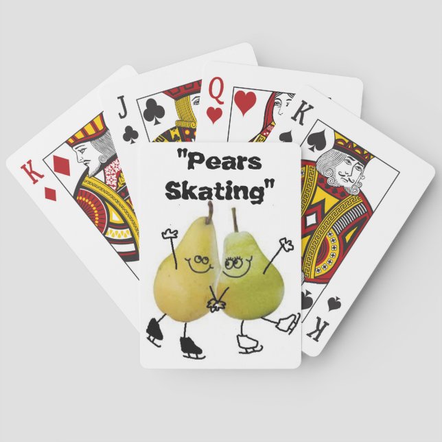 Baraja De Cartas "Patinaje Pears" (Reverso)