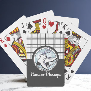 Baraja De Cartas Patines de hielo modernos personalizados con tartá