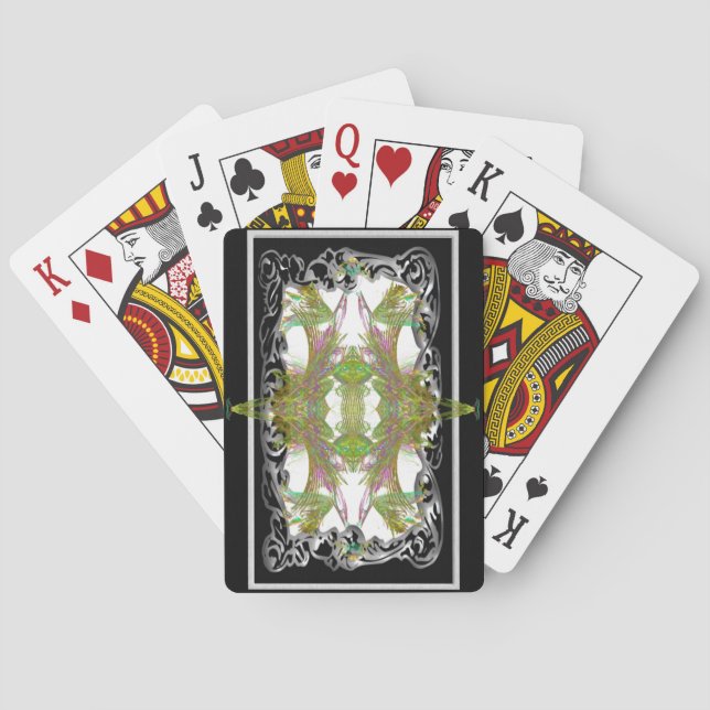 Baraja De Cartas patio 1 de la hoja del nouveau (Reverso)