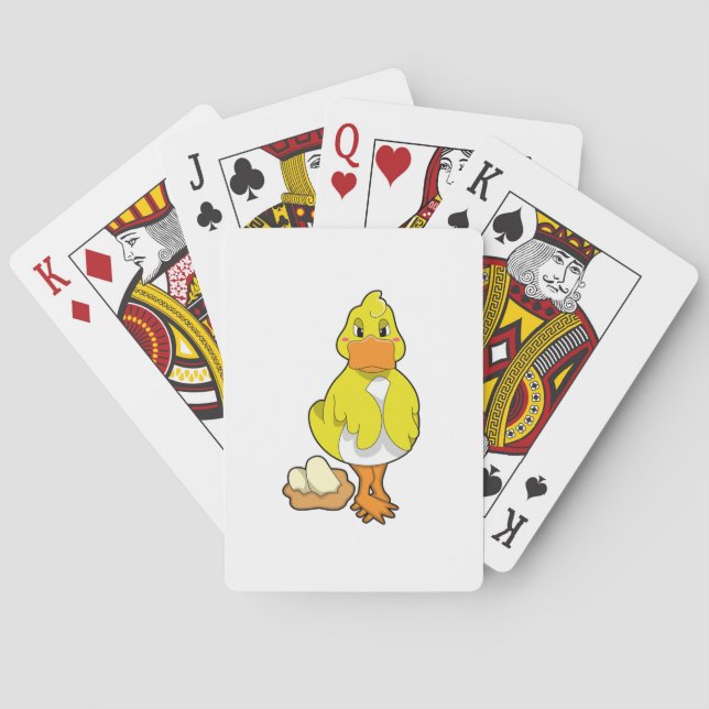 Baraja De Cartas Pato con huevos (Reverso)