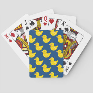 Baraja De Cartas Pato de goma azul y amarillo, indiferente